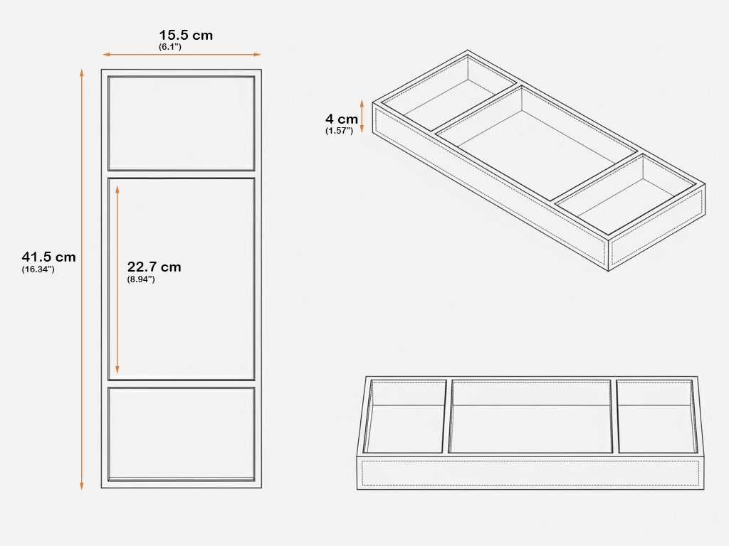 Topaz | 3-vlaks Organizer