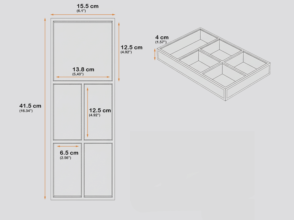 Opal | 5-vlaks Organizer