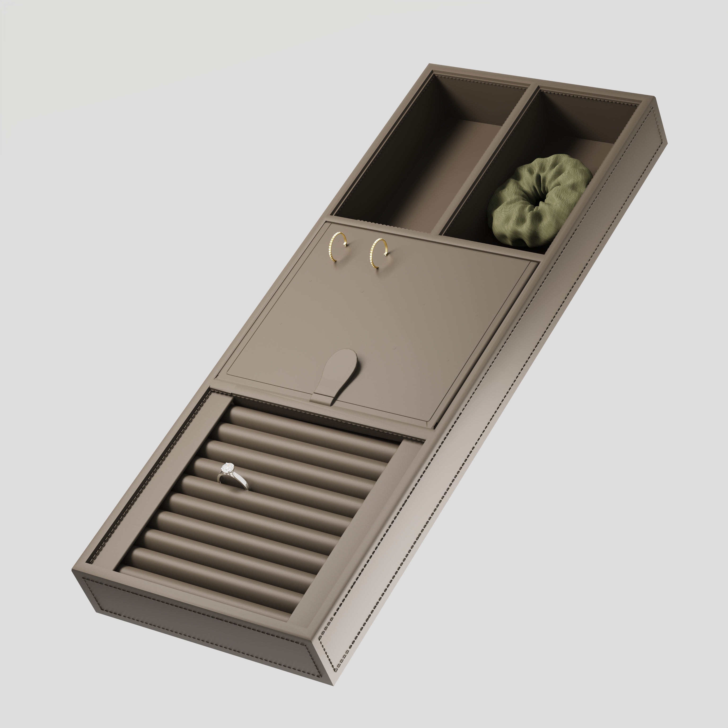 Onyx | sieradenbakje - 4-in-1 Organizer